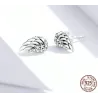 Engelenvleugels met kristallen - 925 sterling zilveren oorbellenOorbellen