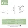 Oorclip met kat - 925 sterling zilveren oorbelOorbellen