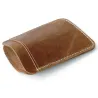 Smalle leren portemonnee - met metalen clip - geldhouderPortemonnee