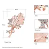 Opal flower - crystal brooch