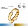 Stainless steel ring - 5mm - with crystal decoration