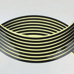 Autowiel reflecterende strips - stickers - 16 stuksStickers