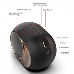 X6 - draadloze Bluetooth-luidspreker - HiFi-bas - waterdicht - FM-radio - TWS - SD - AUXBluetooth Luidsprekers