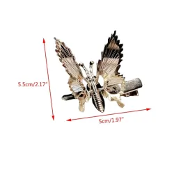 Hollow flying butterfly - metal hair clip