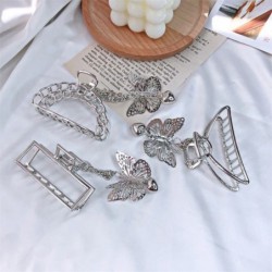 Vintage butterfly shaped - silver hairclip