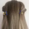 Crab shaped hairclip - with crystal decorations - girls / women