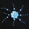 Bridal flower hairclip - with pearl decorations