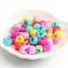 Mini cute hairclips - flower / bean shaped - girls