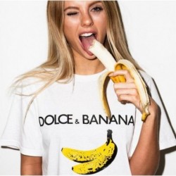 Dolce and Banana print - funny t-shirt - unisex