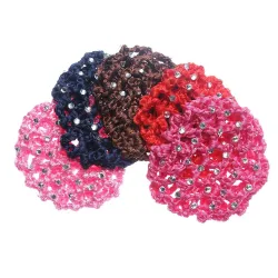 Fashionable crochet hair cover - women - ballet / skating / hair styling