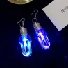 Light bulb shaped - stud earrings - LED