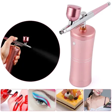 Mini compresseur d'air - pistolet - aérographe - kit pour nail art / maquillage / décoration de gâteaux