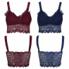 Floral lace tank - sexy top - wire free
