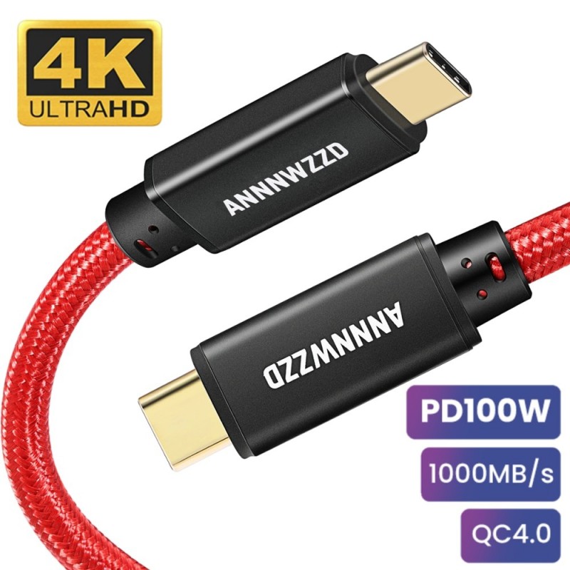 4K HD gen2 cable - type c to USB c - 100W - Macbook / Samsung