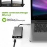 USB type-C - HUB type-C naar HDMI 4K VGA-adapter - RJ45 Lan Ethernet - SD - TF - 3,5 mm jackHDMI-schakelaars