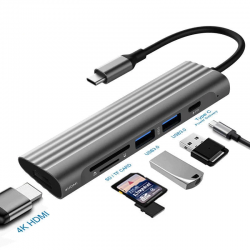USB C / HUB Type-C naar multi USB 3.0 HUB HDMI-adapter - dock - splitterHDMI-schakelaars