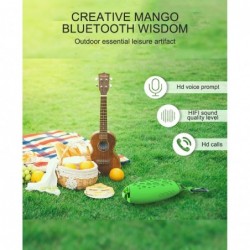 MG X1 - draadloze Bluetooth speaker - met microfoon/haak - waterdicht - handsfree bellen - mango vormBluetooth Luidsprekers