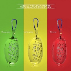 Mango shaped - wireless Bluetooth speakers - waterproof - with metal clip