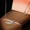 Silver feather necklace - 925 sterling silver