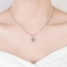 Crystal four-leaf clover - 925 sterling silver necklace - 45cm