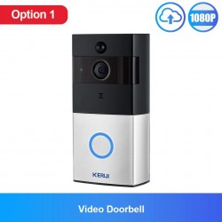 KERUI - 1080P - slimme wifi-deurbel - bel - 2MP camera - video-intercomHuis beveiliging