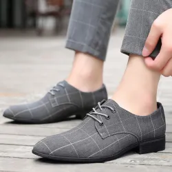 Klassieke schoenschoenen met spitse neus - veters - zwart roosterSchoenen