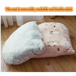 Warm pet bed - soft kennel - washable - non-skidBeds & mats