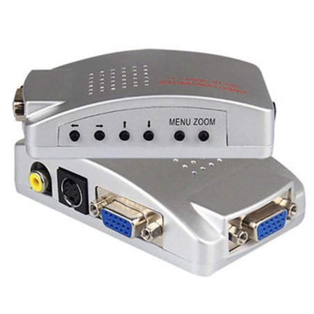 PC-signaalomzetterbox - adapter - VGA naar TV AV RCA - NTSC PALHDMI-schakelaars