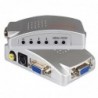 PC-signaalomzetterbox - adapter - VGA naar TV AV RCA - NTSC PALHDMI-schakelaars