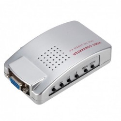 PC signal converter box - adapter - VGA to TV AV RCA - NTSC PAL
