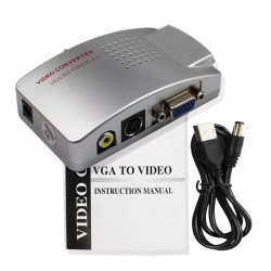 PC-signaalomzetterbox - adapter - VGA naar TV AV RCA - NTSC PALHDMI-schakelaars