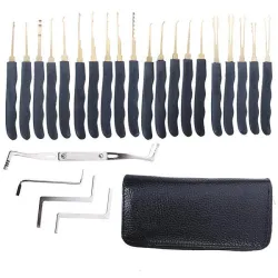 Ensemble de crochets de serrure à crochet simple professionnel 24 pièces