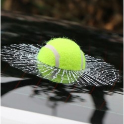 Balle de tennis - autocollant fissuré pour voiture de vitre