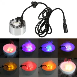 Ultrasonic mist maker - 24V - multi light color - 12 LED