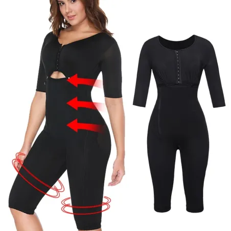 Afslankende bodysuit - armen / taille / dijen - full body shaper - met ritsJumpsuits