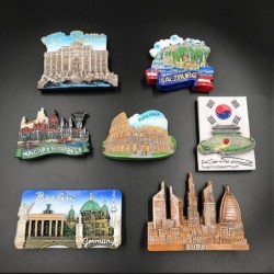 Toeristische koelkastmagneten - Duitsland / Dubai / Korea / ItaliëKoelkastmagneten