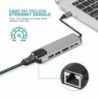 Hub USB-C - adaptateur multiport - répartiteur - USB 3 - HDMI - RJ45 PD