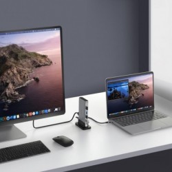 11 in 1 - USB C HUB Type-C naar multi HDMI RJ45 VGA - USB 3.0 / 2.0 - adapter - dockingstationSplitters