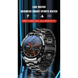 LIGE - Smart Watch - Bluetooth - heart rate monitoring - music control - waterproofWatches