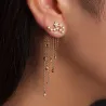 Long crystal earrings for women - gold / silver - stylish