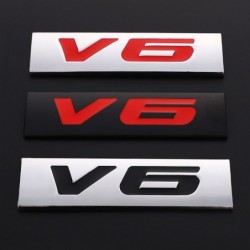 3D metal car sticker - engine size emblem - V6 - V8