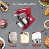 BioloMix - kitchen stand mixer - stainless steel bowl - 6-speed / whisk / dough kneading - 1200W / 5LBakeware