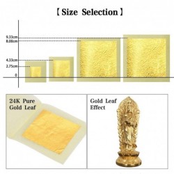 Edible gold leaf sheets - 24k gold foil - for cake decoration - cooking - drink - desserts - food