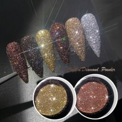 Glanzende suiker nail art poeder - glitter - luxe sparkle dustNagellak