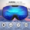 Professional ski goggles - OTG - anti-fog - double layer spherical lenses - snowboard sunglasses