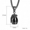 Hand grenade pendant - with necklace - stainless steelNecklaces