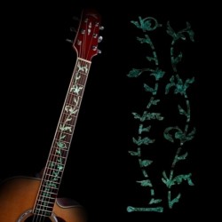 Guitar Inlay Decals Sticker Fretboard Markers Tree Of Life Green Ultra Thin Sticker for Electric Acoustic Classical Guitar Bass