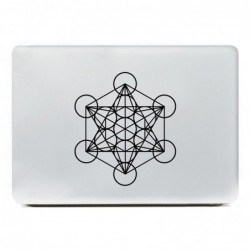 Metatron's kubus - heilige geometrie sticker - voor auto / laptop / raamStickers