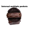 Luxe crossbody tas - met ritsen - echt leerTassen