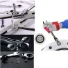 Flexibele ratelsleutel - metrische moersleutel - open einde / ring - 8mm - 13mmMoersleutels